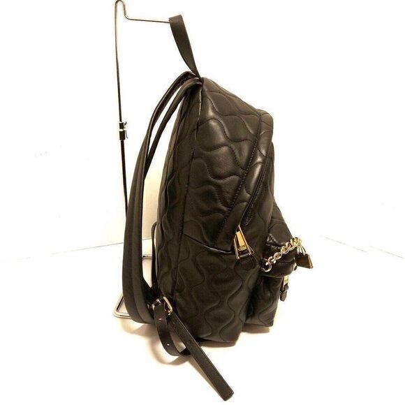 MOSCHINO - Black Leather Hardware Backpack - Picture 2 of 8